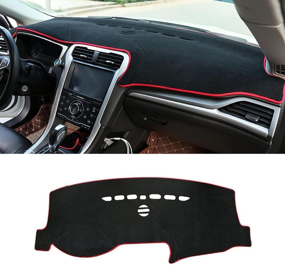 DdaiXQ Car Dashboard Mat For Ford Mondeo MK5 2014-2019, Anti Slip Anti Glare Dustproof Dashboard Cover Pad Protector Dash Cover Sunshade Dashmat