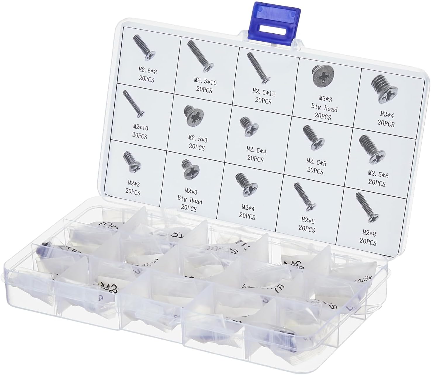 FACTOTECH 300Pcs Laptop Notebook Computer Replacement Screws Kit for Lenovo, Toshiba, Gateway, Samsung, HP, IBM, Dell, Sony, Acer, Asus, SSD Hard Disk SATA