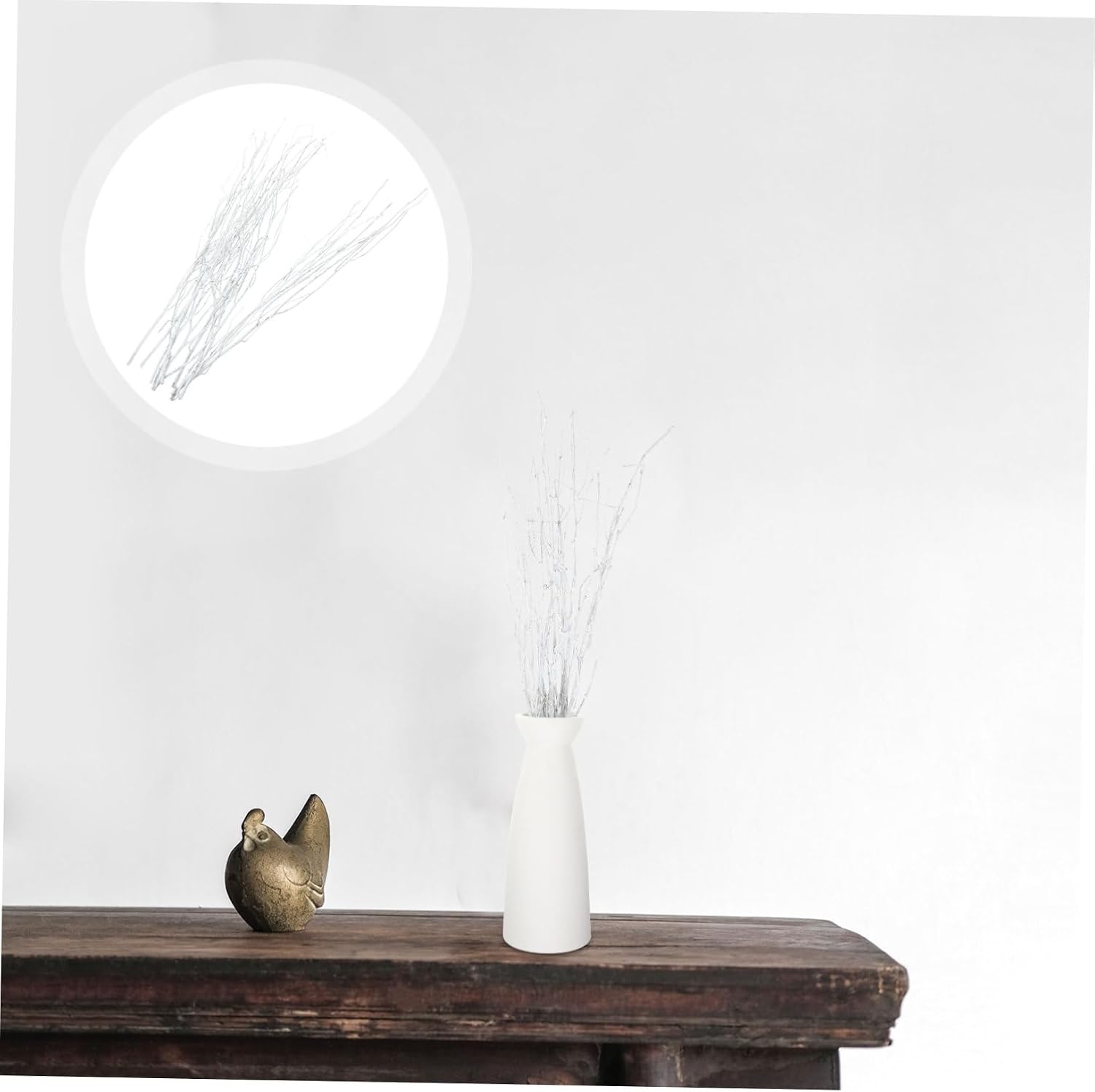 Zerodeko 10pcs Decorative Dried Branches for Home Decor Natural Birch Twig Stems for Vases Crafting and Centerpieces Realistic Household Twigs for Artistic Arrangements