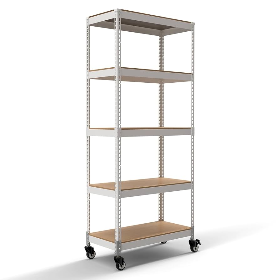 Amazon.co.jp: [ドリームウェア] ラック 棚 5段 大型キャスター