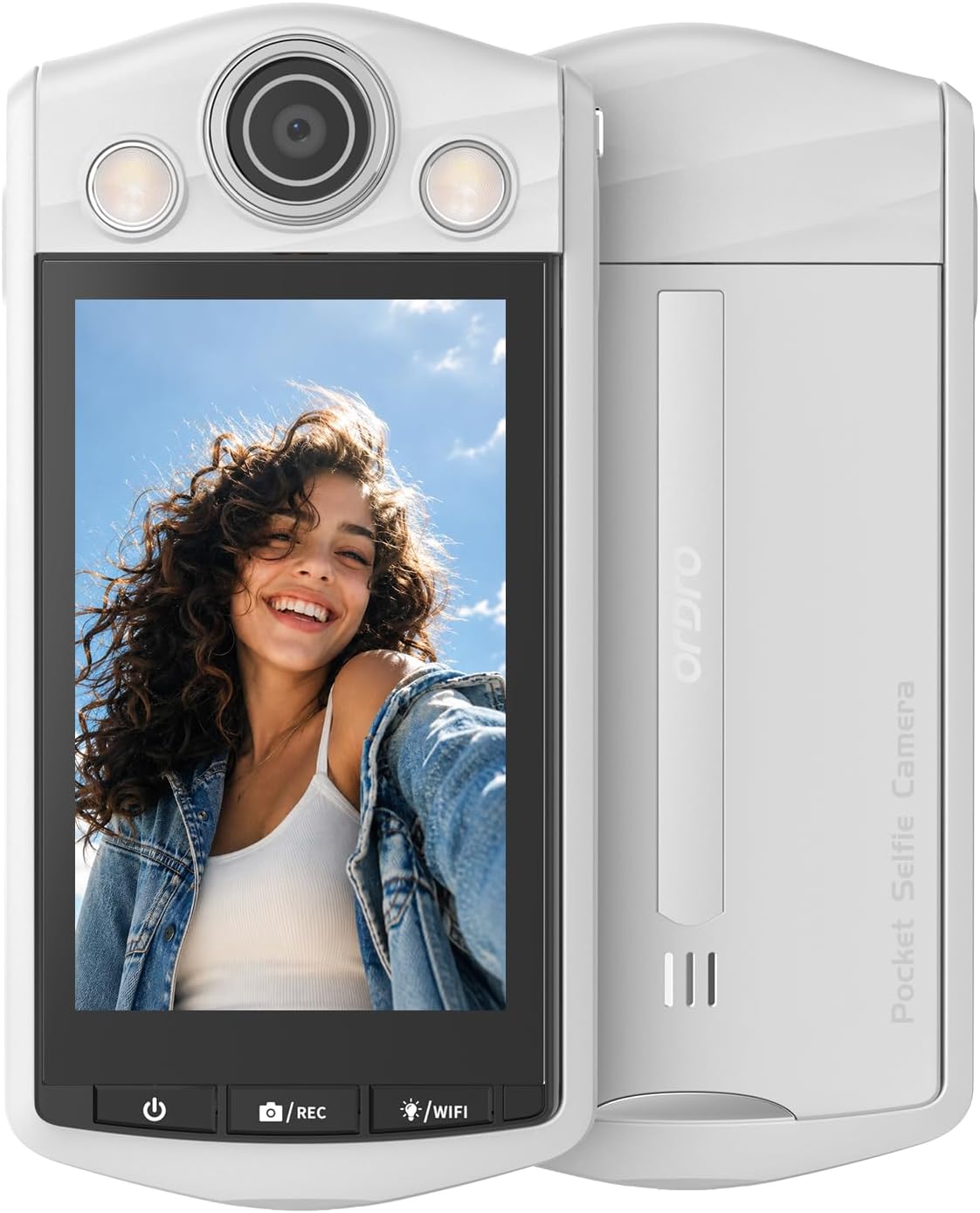 ORDRO VS3 4K Digital Camera, 48MP Vlogging Camera with 3.5" Flip Screen & Bluetooth Remote Control, 16X Digital Zoom, Compact Travel Camera for YouTube Video Recording