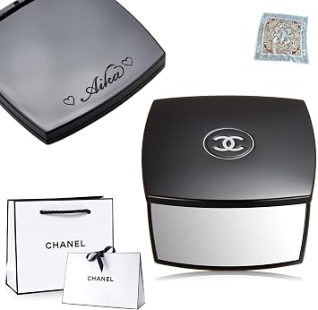 CHANEL CHANEL Double Compact Mirror Miroir Double Double FACETTES Miroir Double Facet with Shop Bag Type C Star Mark + Name Input