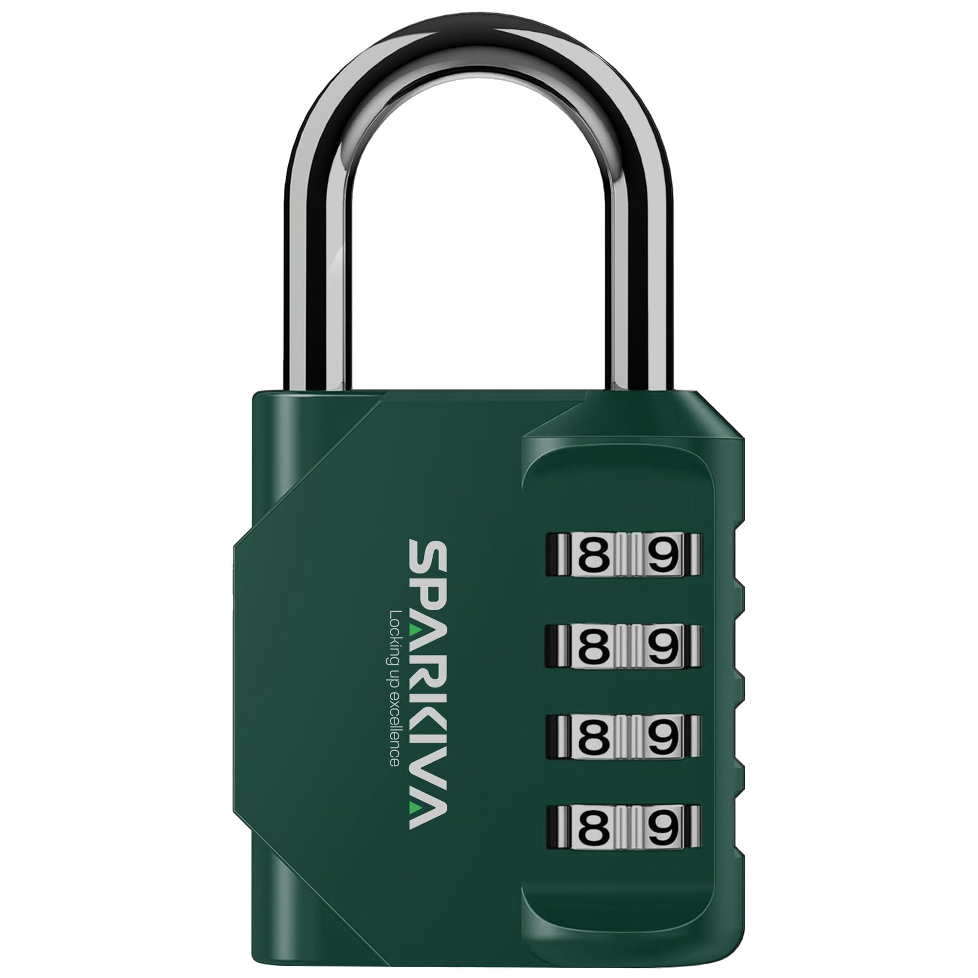 Combination Padlock with Code Green