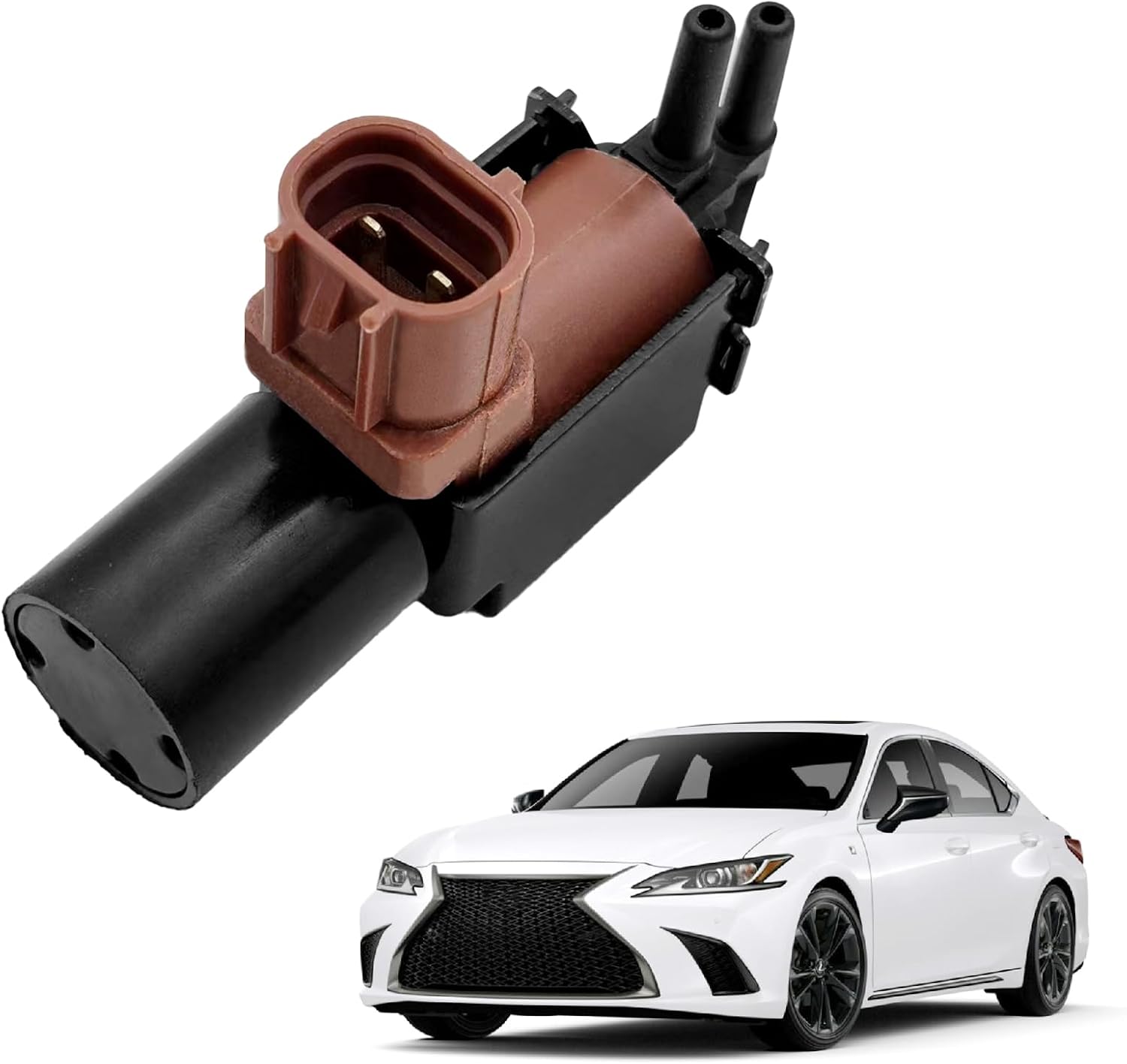 Vacuum Switching Valve Solenoid VSV Replace# 25860-62010 911-612 Compatible with Toyota Avalon Sienna Camry Solora Highlander 1992-2007 Vacuum Valve