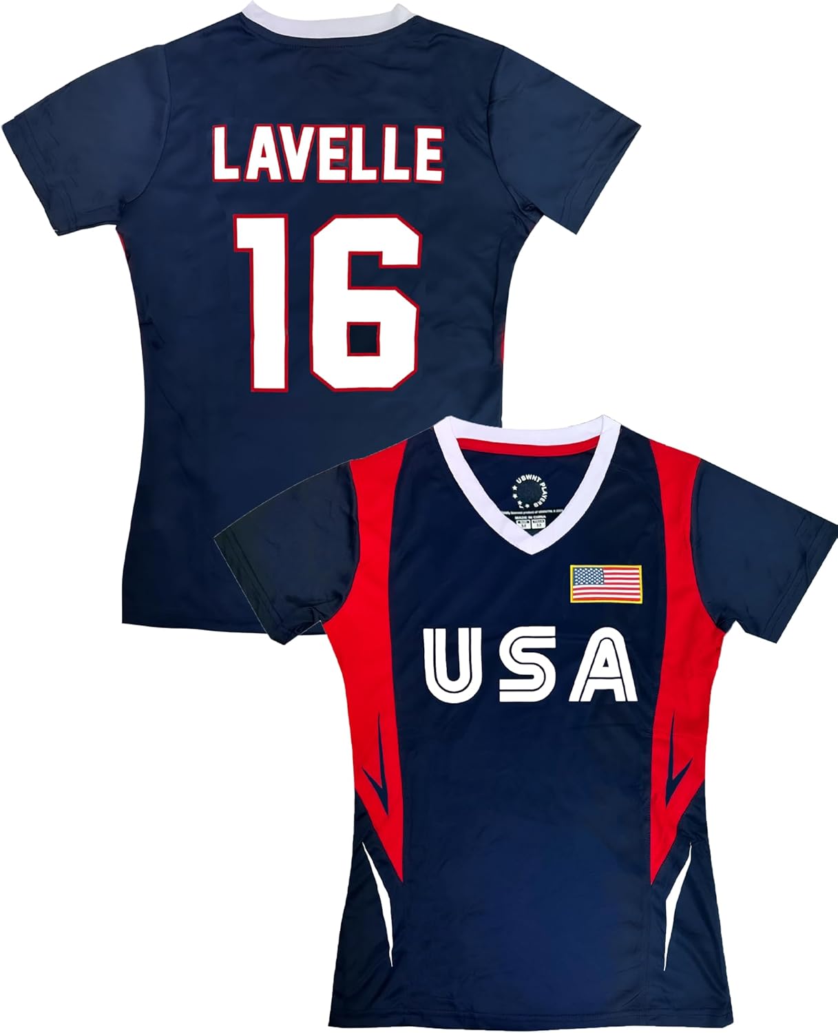 USWNT Players T-Shirt Girls’ Official U.S. Women’s National Soccer Team Association, Lavelle USA Flag Youth Sizes Tee Top