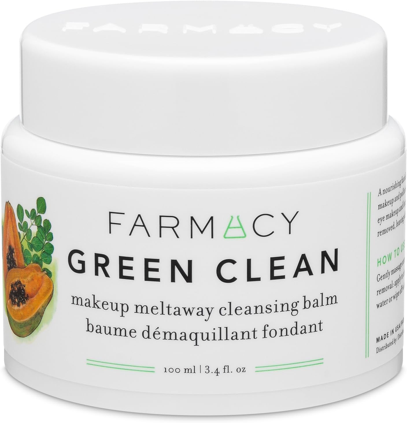Farmacy Natuurlijke beeldverwijderaar, groene schone make-up, wegsmelten, reinigingsbalsem, cosmetica
