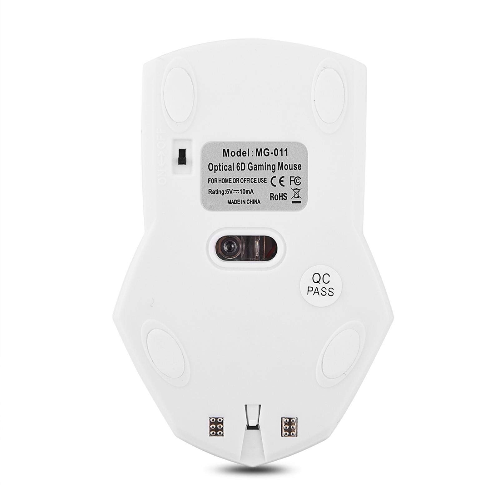 Ratón inalámbrico recargable de 2,4 GHz, ratón óptico para juegos, ahorro de energía, soporte de carga con luces indicadoras, para PC, tableta, portátil, oficina, hogar, viajes (negro) Double the