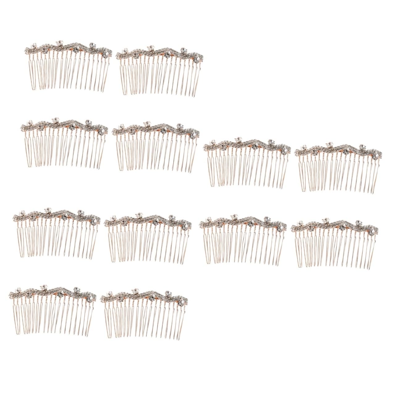 Beavorty 12piezas Peine De Rhinestone Para Elegante Tocado De Mujer Accesorios Para Peinados Especiales d