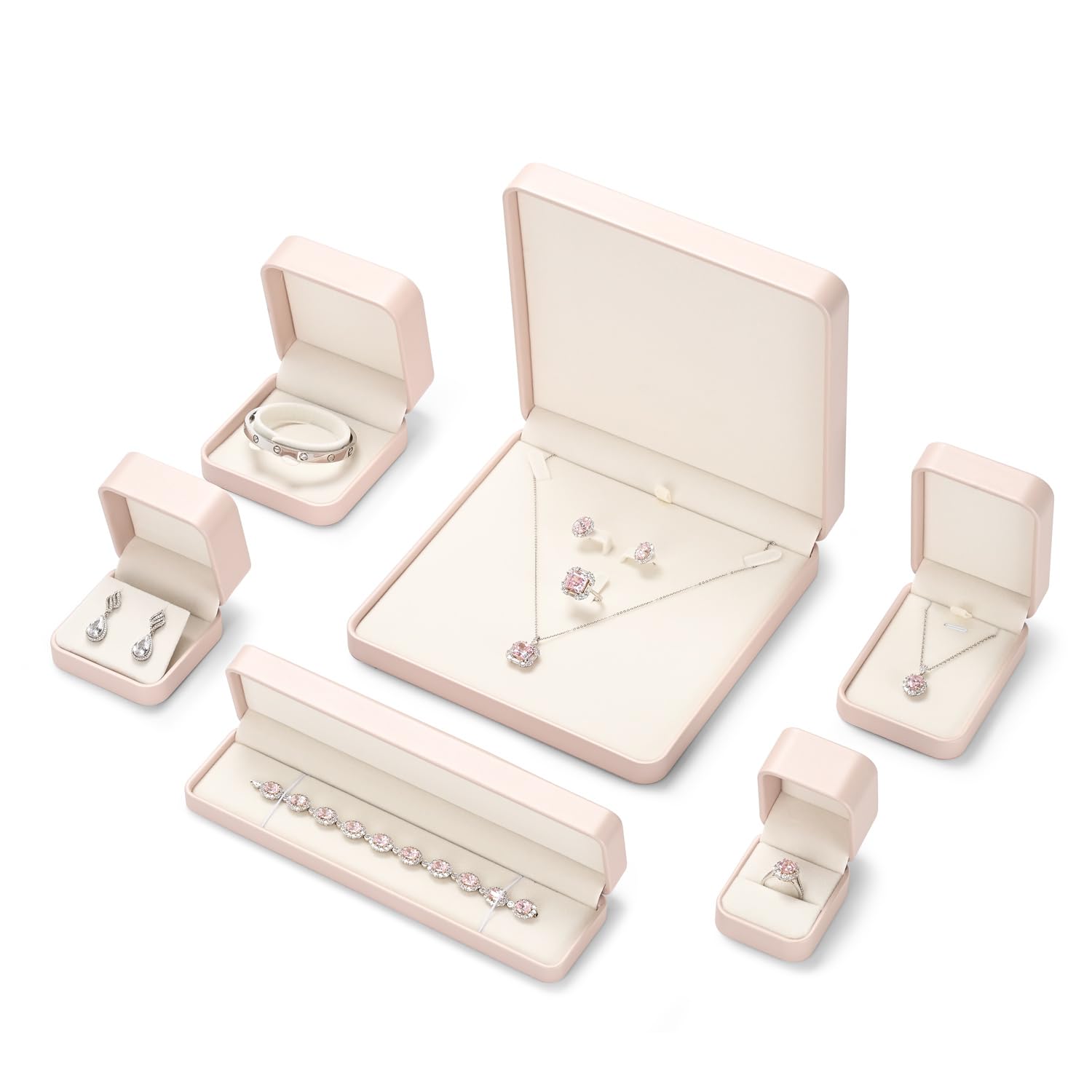 Caja para anillos de regalo San Valentín Rosa