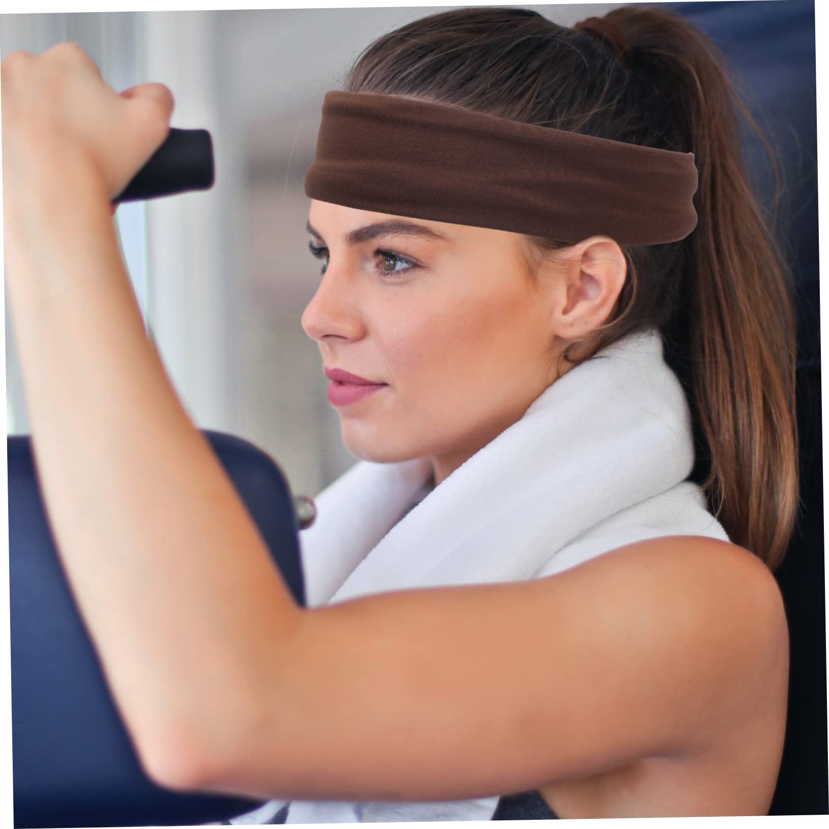 minkissy 12 fasce sportive per capelli da donna eleganti fasce per capelli da donna fasce per capelli turbante per uomo cravatte per capelli da donna fascia per il sudore in poliestere accessori per