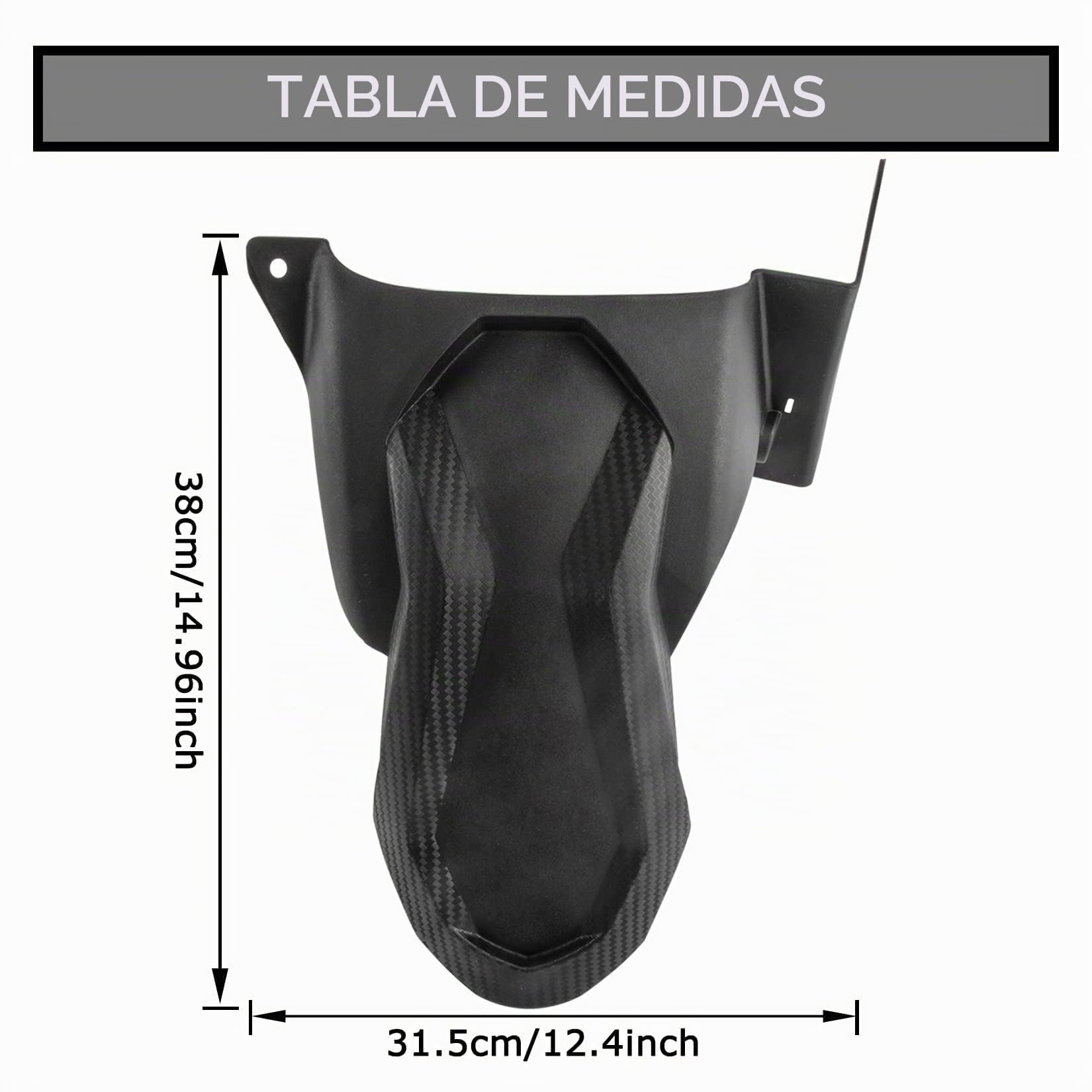 Guardabarros Trasero Guarda Salpicaduras PSLER Accesorios para Motos para Yamaha TMAX 530 2017 2018 2019 y TMAX 560 2020-2024