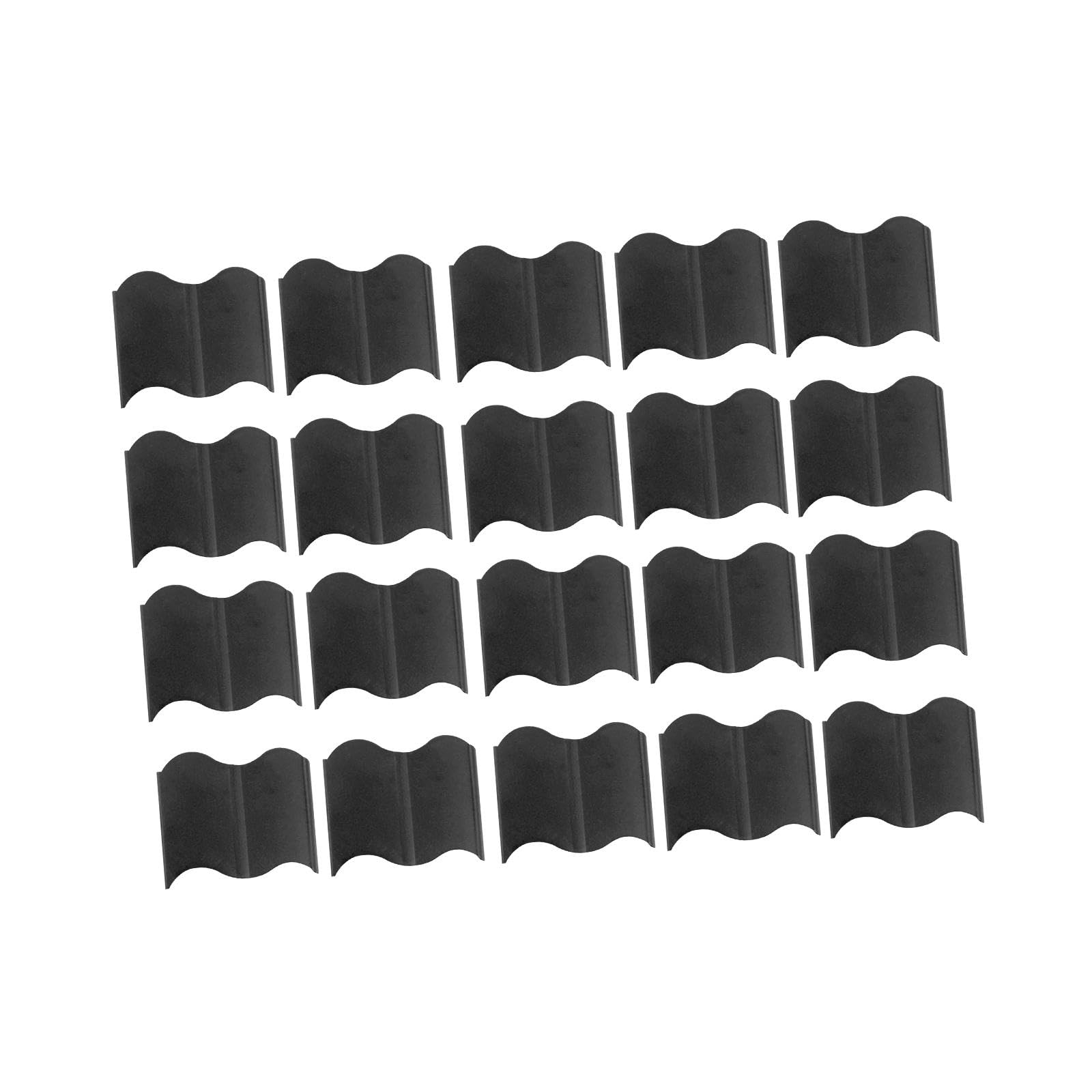 MERISHOPP™ 20Pcs Landscape Edging Border Interlocking Landscaping Edging for Yard Patio Black-picture-27