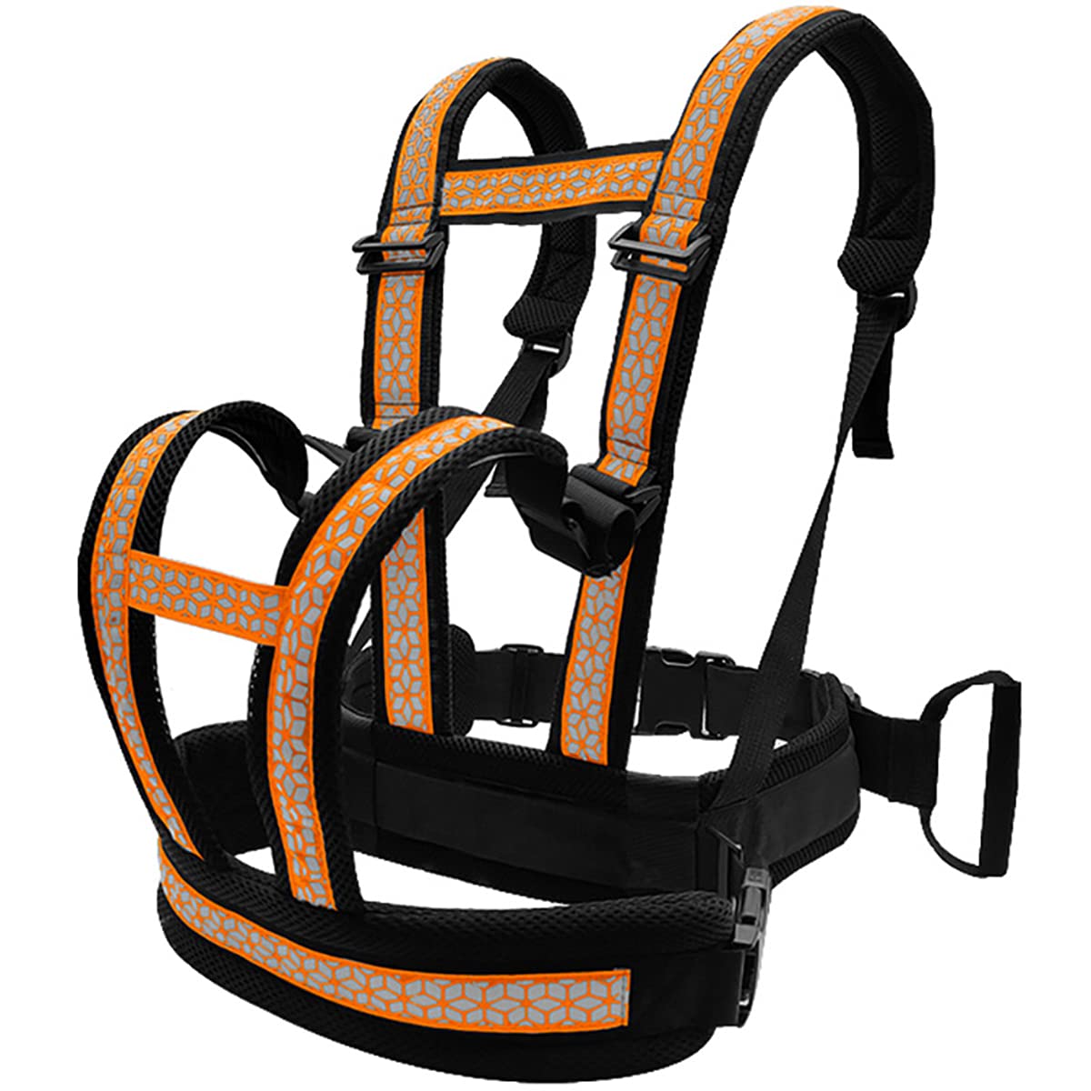 Harnais De Sécurité Moto Enfant - Ceinture Passager Réglable Avec Poignées, Réfléchissant, Light Blue
