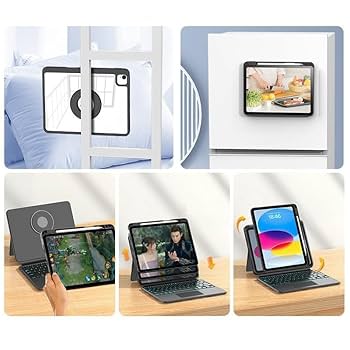 Amazon.co.jp: 360°回転 スライド 昇降式 ipad 10 キーボード