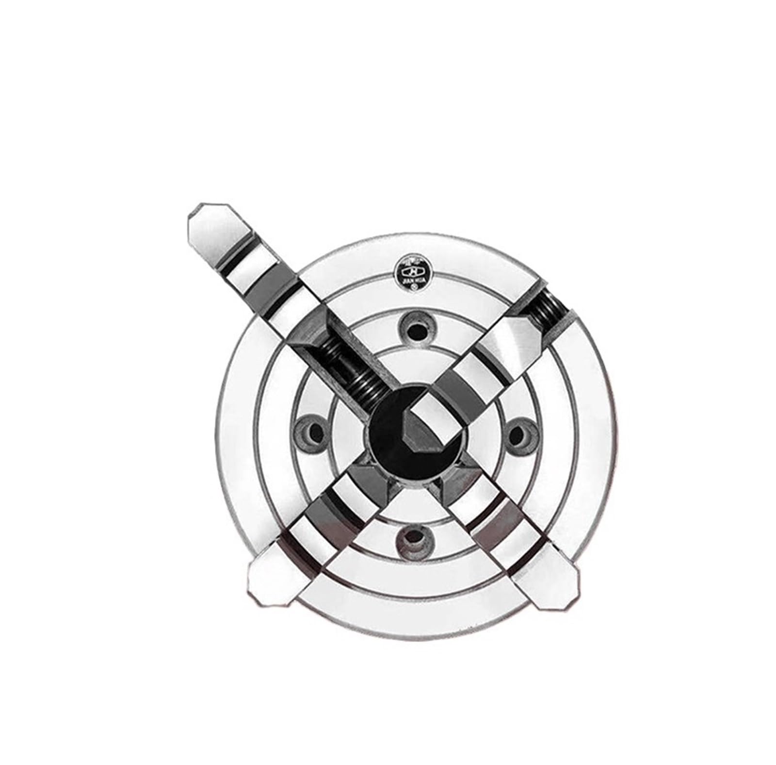 Mandrin à quatre mors K72 200 pour tour cylindrique court de précision