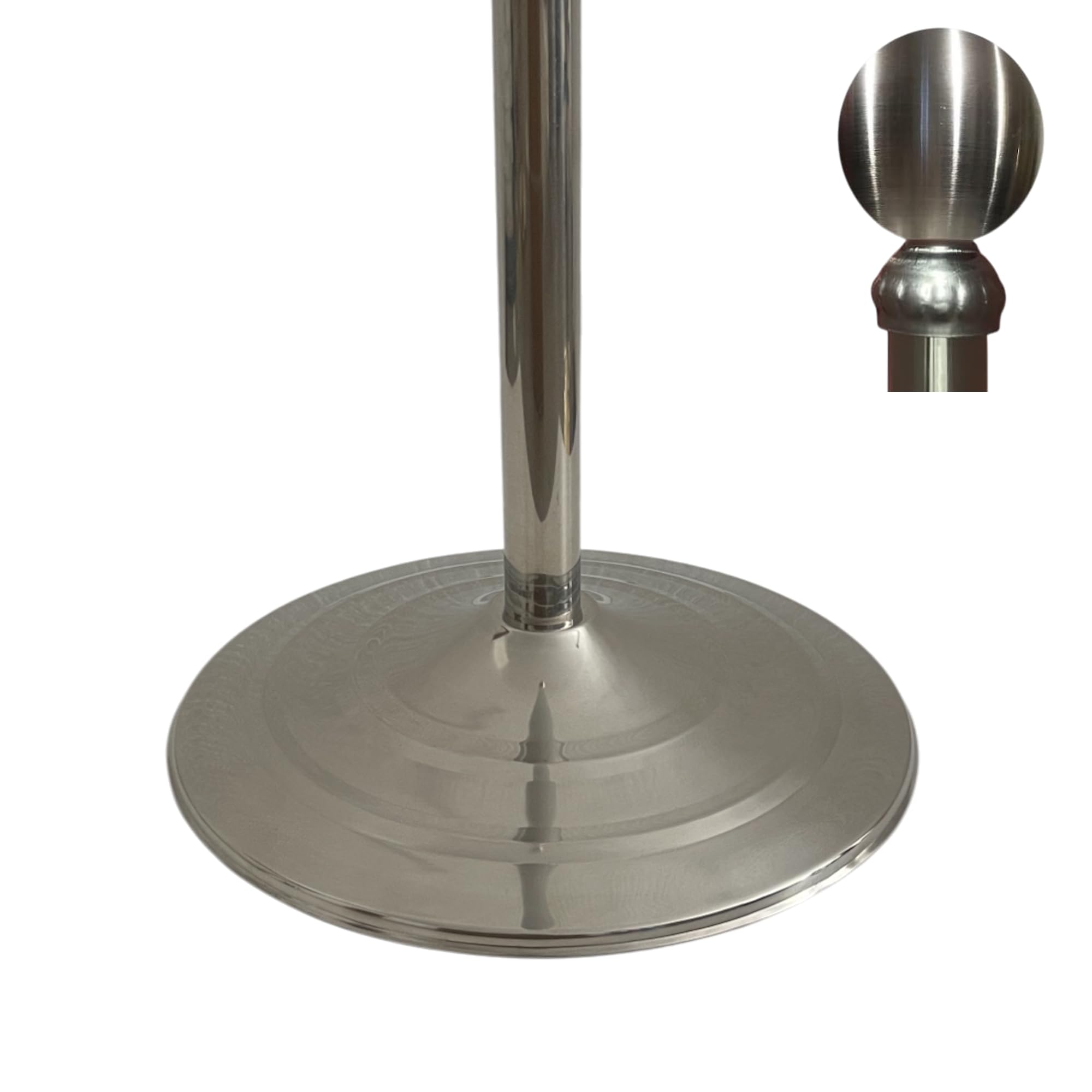 Base and flagpole. Telescopic flagpole up to 2,5m. Base weight 1,3kg. Flag stand of stainless steel