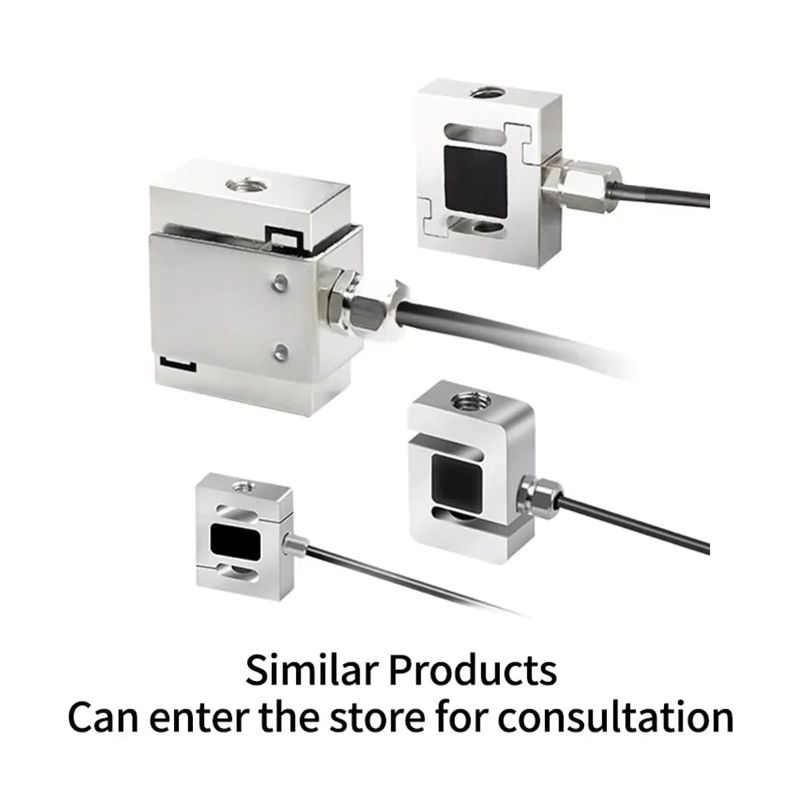 Mini cellule de charge de type S, 5KG-200kg, en acier inoxydable, capteur de Force de Compression/traction IP65, for l'automatisation industrielle Données fiables(200KG)