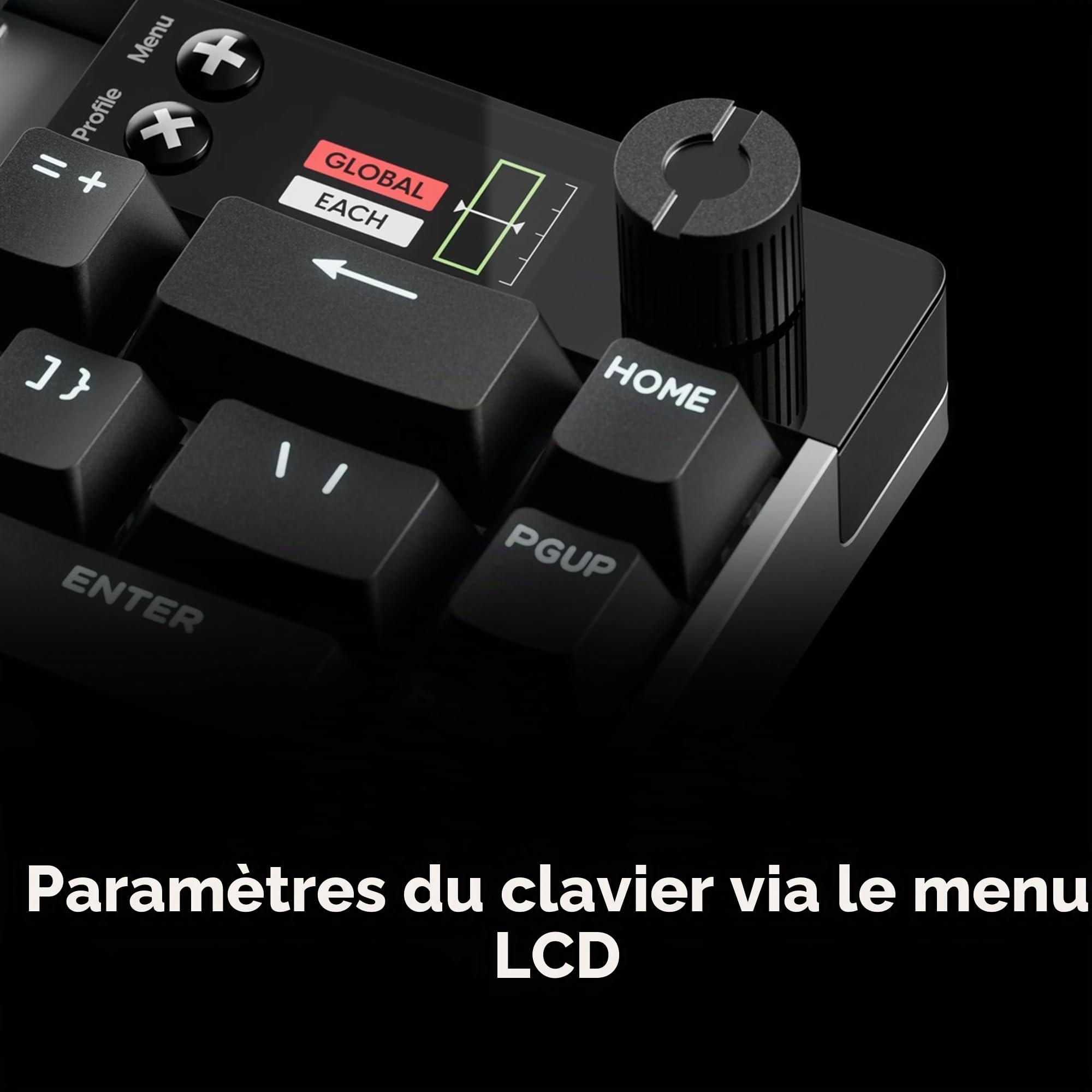 Pulsar Gaming Gears ES HE 70 Clavier de Jeu mécanique, taux de numérisation 8K et Interrogation 8K pour Une Latence Ultra-Faible, Touches PBT Double Shot, rétroéclairage RVB, Bouton de Volume, 70