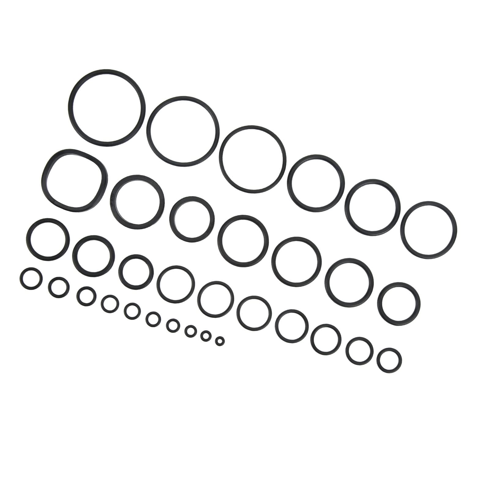 Keenso Bagger O-Ring Kit, 396-teiliges Universal Bagger Klimaanlagen O-Ring Sortiment Gummidichtungen für Carter E-Bagger, Caterpillar Dichtungen Dichtungen