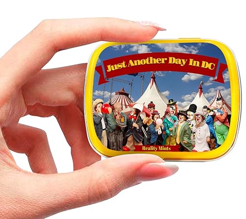 Miniatura 4 de Just Another Day in DC Mints - Payasos de circo, humor político novedoso para hombres y mujeres, mentas de aliento de chocolate, sin azúcar,
