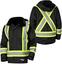 Viking Professional Journeyman 300D Rip-Stop Fire Retardant Reflective Jacket - Fire Resistant Hi Vis Jackets for Men