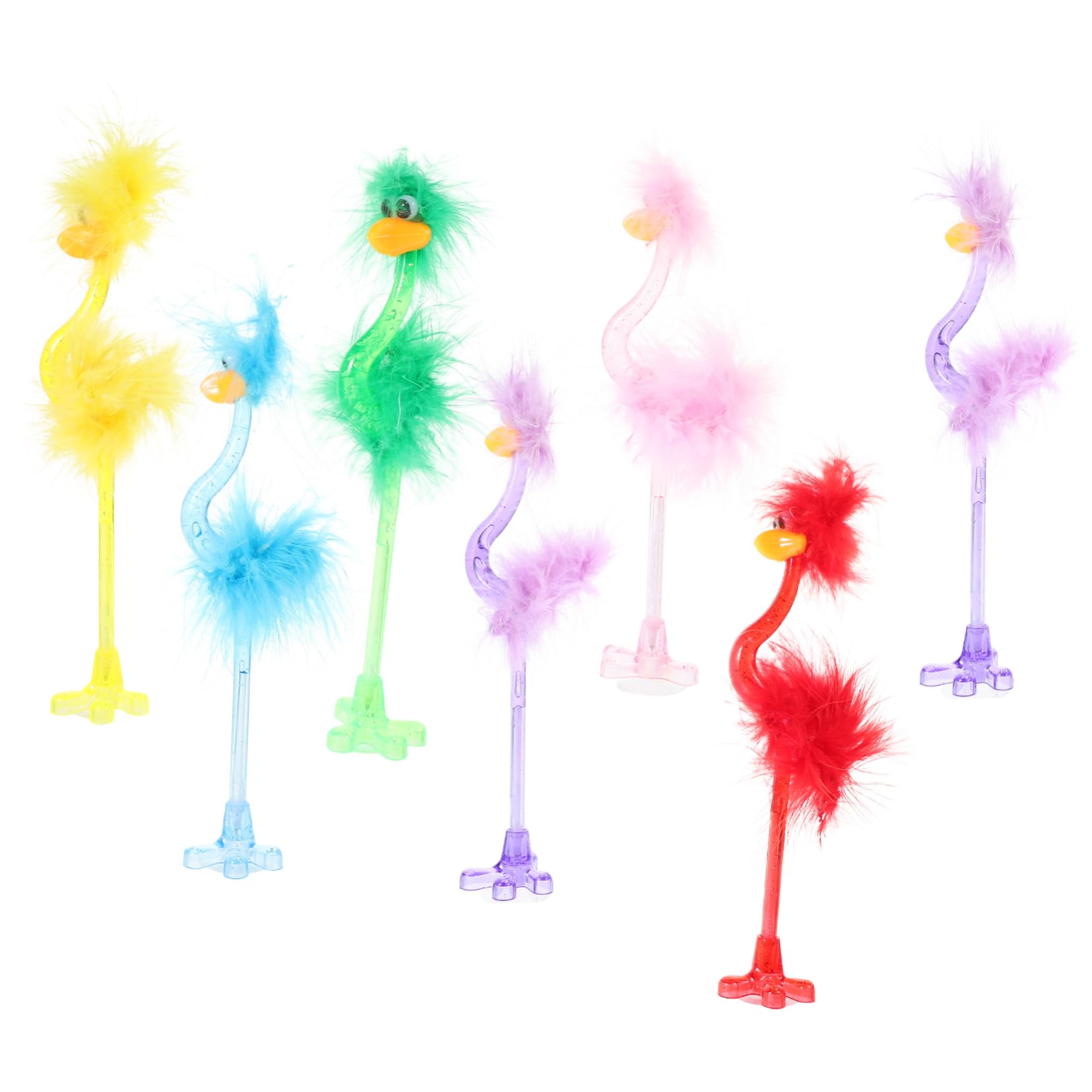 24pièces Stylos à Bille Autruche De Stylos Créatifs Pour Fournitures Écriture Amusantes Et Colorées Idéaux Pour École