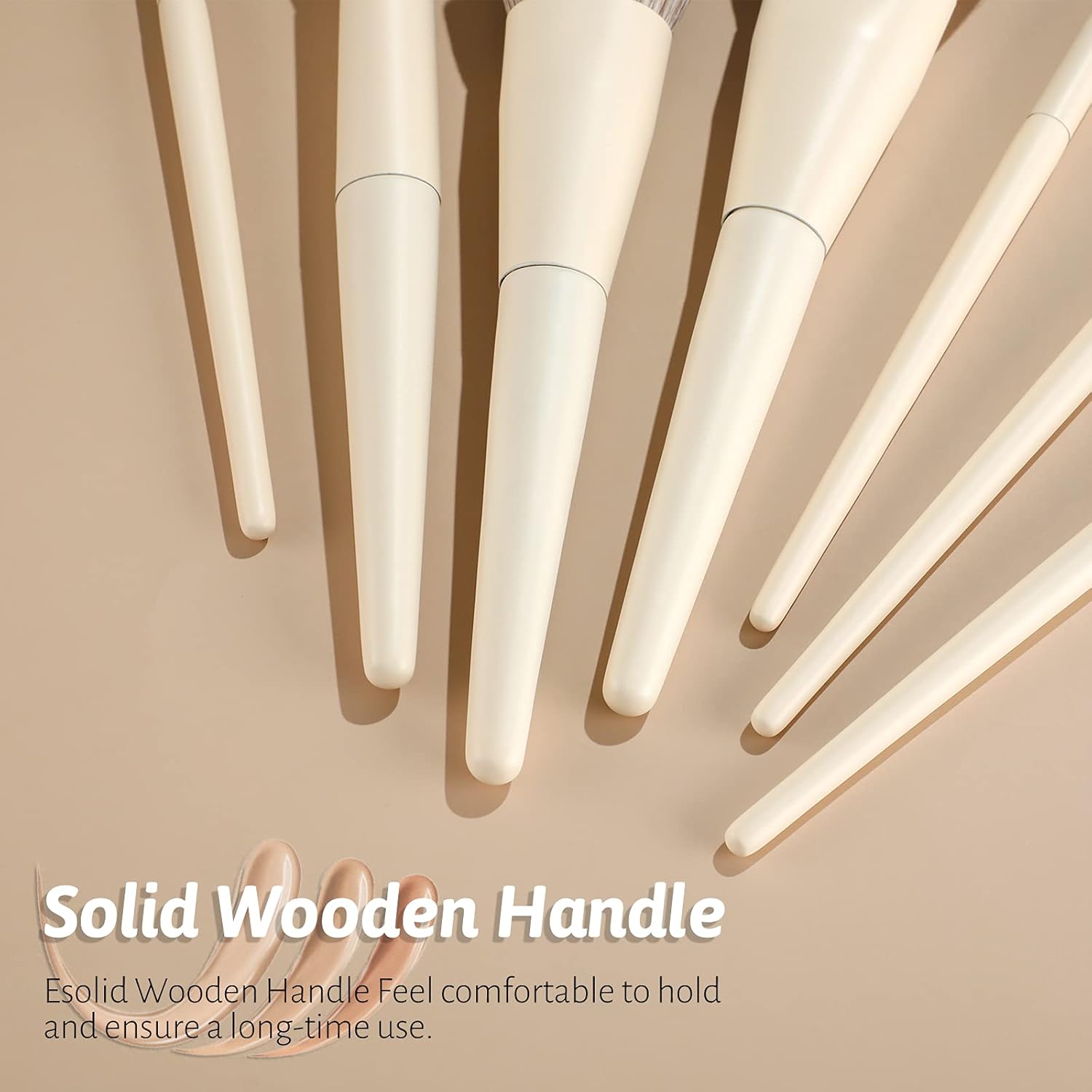 Oneleaf Makeup Brushes 10 Pcs Premium Synthetic Bristles Makeup Kit,Kabuki Foundation Blending Face Powder Blush Concealers Eye Shadows Brush Make up Professional Brushes Set with Gift Box(White) : Beauty & Personal Care