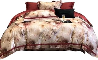 Pure Cotton Luxury Digital Printing Durable Goods Set 1 Set Duvet Cover Bed Sheet 2 Pillow(4)