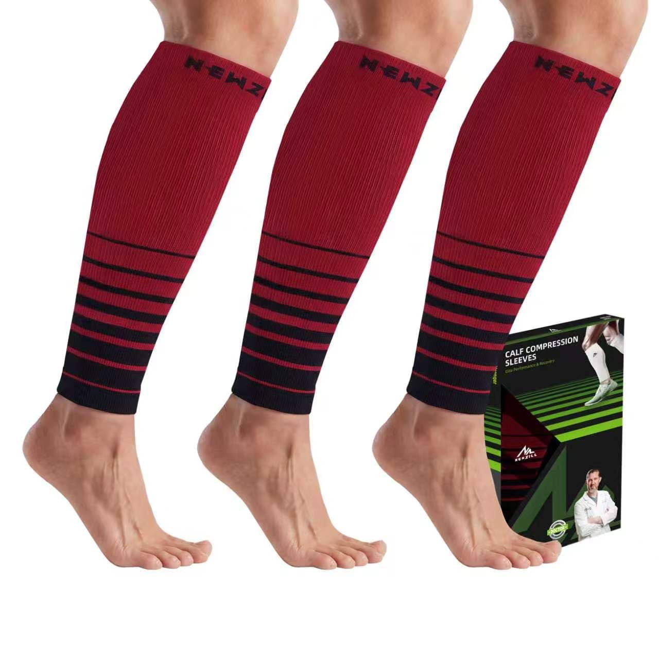 NEWZILL Compression Calf Sleeves (20-30mmHg) for Men &amp; Women Perfect Option to Compression Socks for Running Travel Nursing
