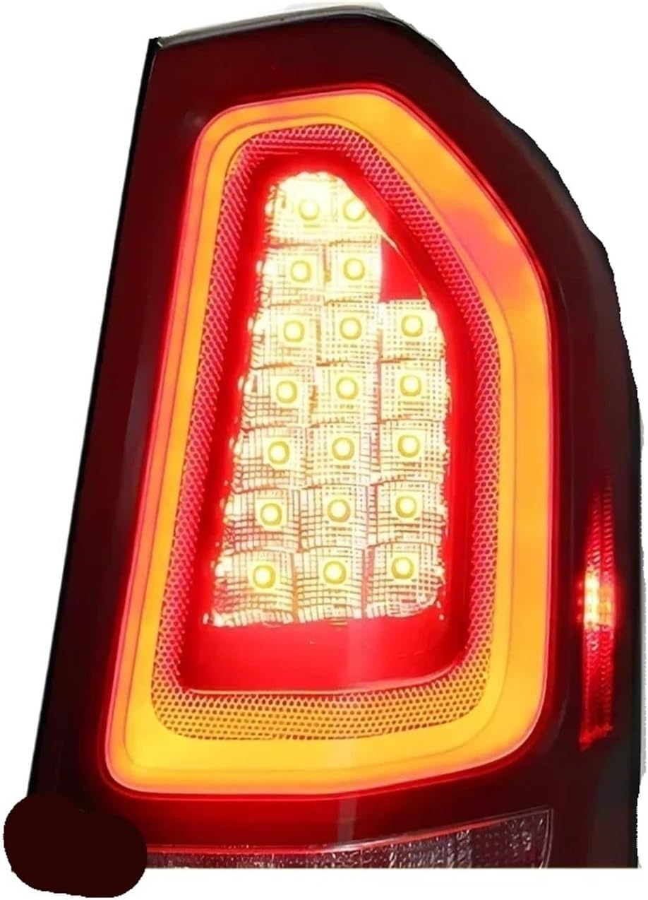 Upgraded Car Taillights Assembly For Chrysler 300C 2011-2014 LED Auto Rear Lamps Dynamic Flashing Signal Lamp Accessories(Black one set)