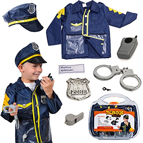 Tigerdoe Police Costume for Kids - Policeman Costume with Durable Case - Police Officer Costume Kids