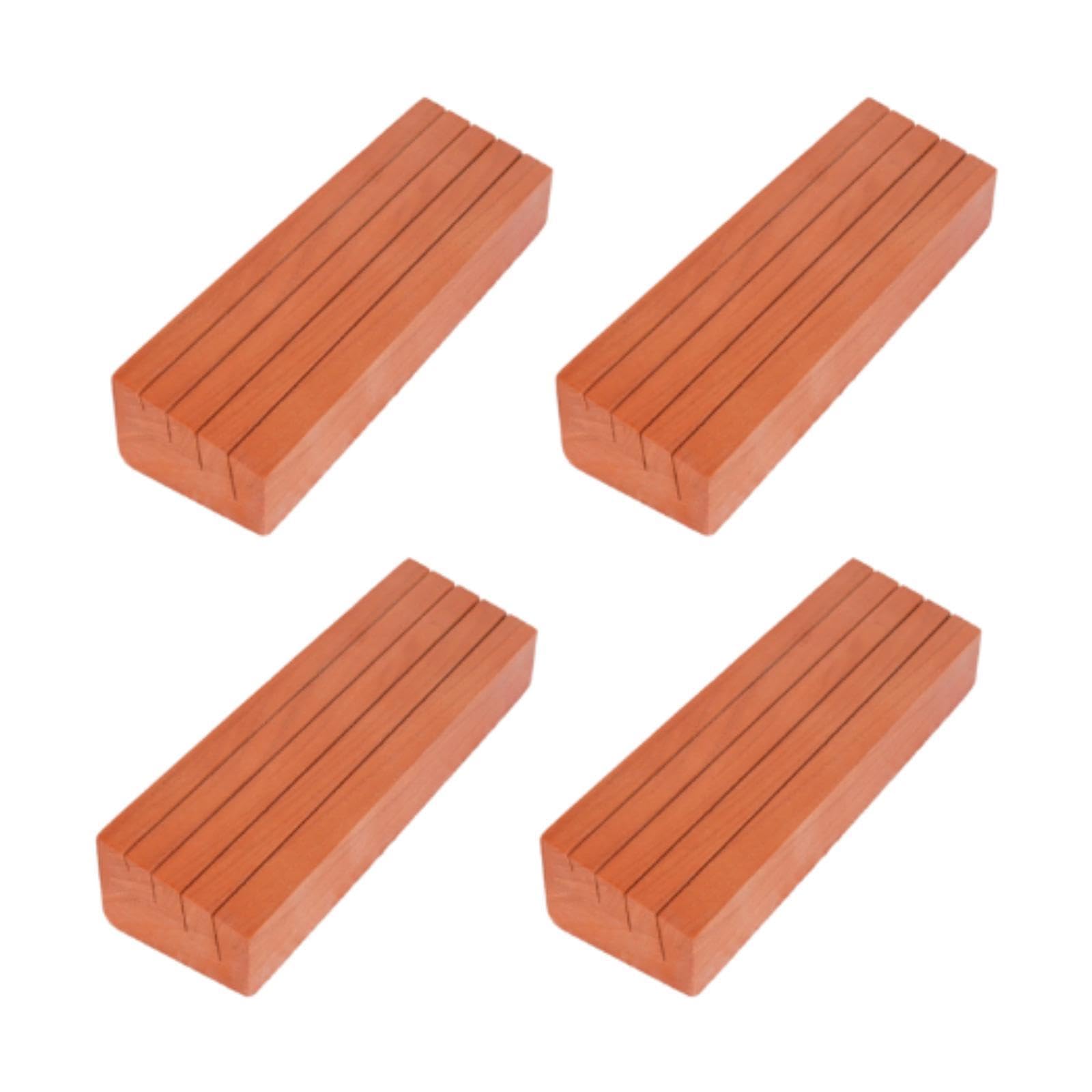 Soportes de Madera para Cartas de Juego para Niños Y Ancianos, 4 Piezas