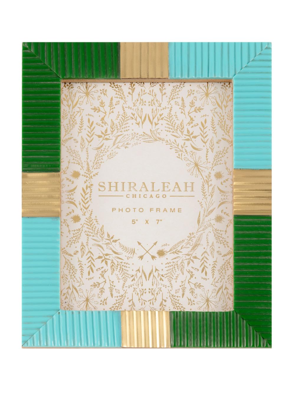 Cadre photo 12,7 x 17,8 cm Shiraleah Viva Vert pour exposition de portrait