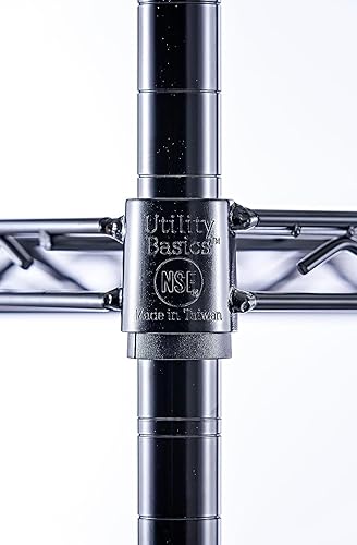 Miniatura 4 de Estantería de alambre de 4 niveles de acero metálico de alta calidad de 60 x 24 x 72 pulgadas, capacidad máxima NSF de 3200 libras, estante de