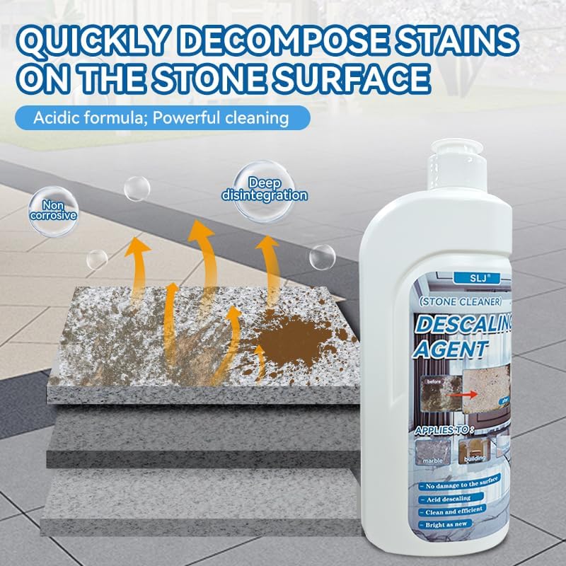Marble Cleaner,Stone Stain&Descaling Agent,Professional Stone Cleaner,500ml image 5