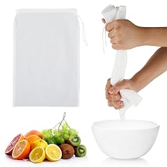 4 Pack Nylon Nut Milk Bag 8 12 Inches Fine Mesh Cheese Cloth Multiple Usage Reusable Food Strainer