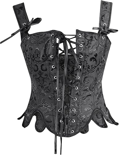 Corsé floral vintage para mujer, lindo chaleco bustier camisola sexy corte bodycon camiseta sin mangas Y2K Ojal Clubwear