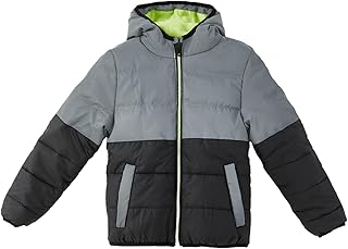 جاكيت مبطن بغطاء للرأس وتفاصيل عاكسة للأولاد من ال سي وايكيكي