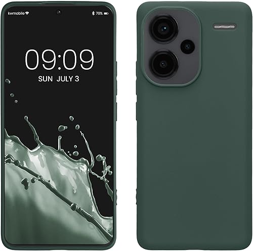 Vista 141 de kwmobile Funda compatible con Xiaomi Redmi Note 11 / Note 11S - Funda protectora de silicona TPU suave y delgada - Azul Báltico Azul (Baltic Blue)