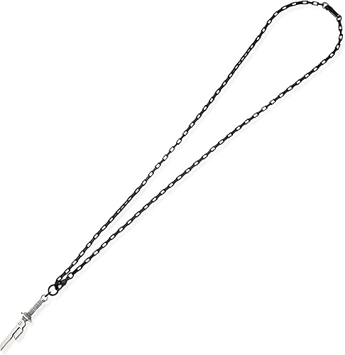 Vista 2 de YBRAVO Collar con colgante de espada de acero inoxidable gótico vintage para hombre, diseño único de espada rota para hombres y mujeres, elegante