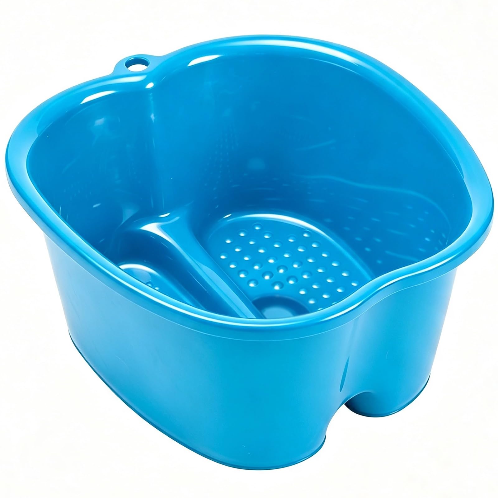 Vasca da Bagno for I Piedi, Design Sospeso for Risparmiare Spazio | Materiale Plastico Addensato,Noduli Massaggio Ai Piedi Incorporati,Bacino Grande Capacità(Blue)