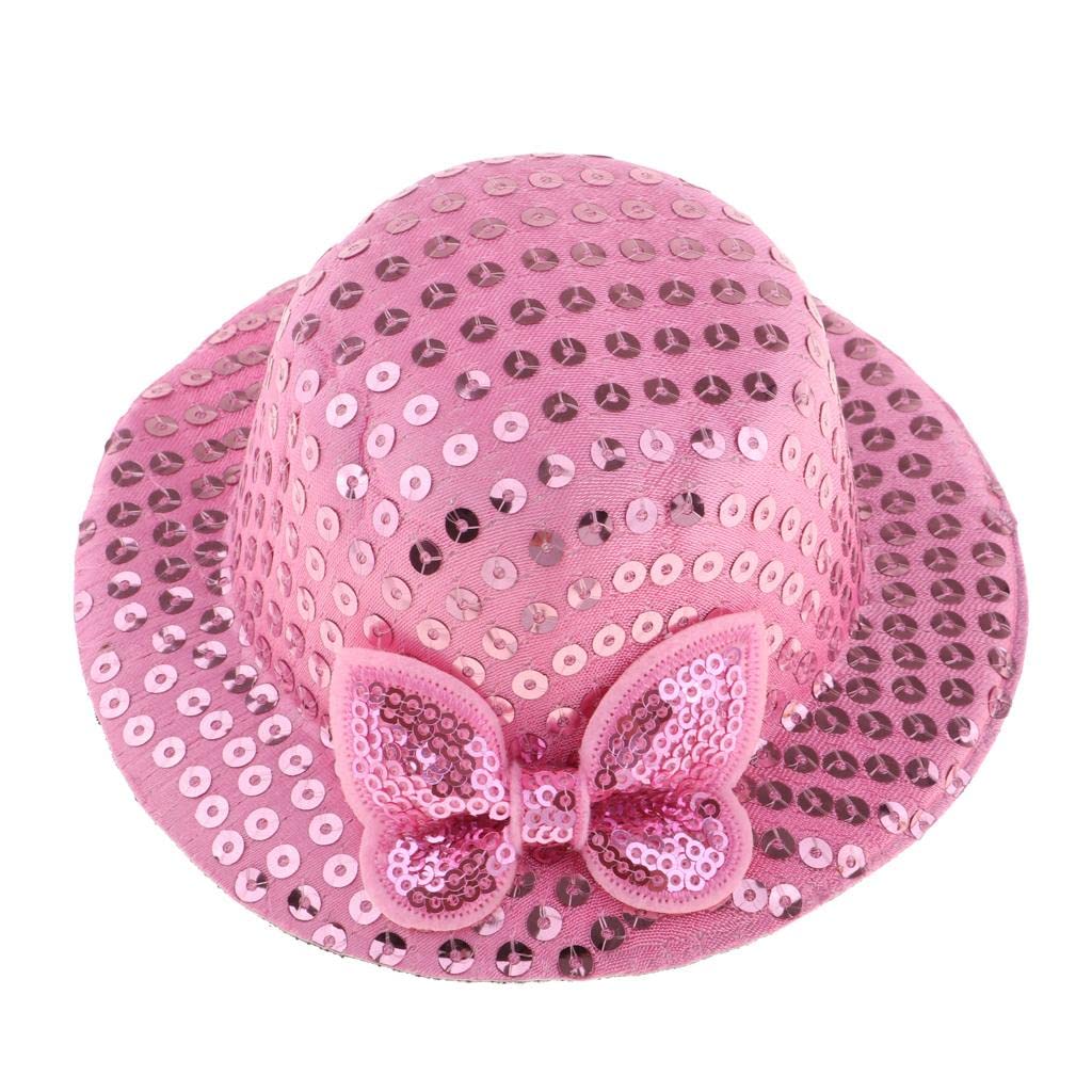 NIVAA Adorable Handmade Doll Round Sequins Hat for 1/3 BJD Doll Accessory Pink-picture-22