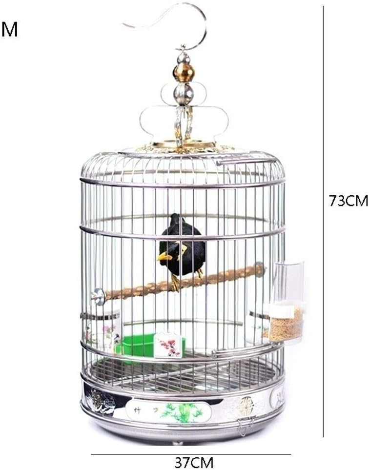 Bird Cage 2019 New Breathable Bird Parrot Nests Cover Cotton Bird Cage Light-Proof Cover Universal Bird Supplies Thrush Cage Cover (Size : L) (Medium)