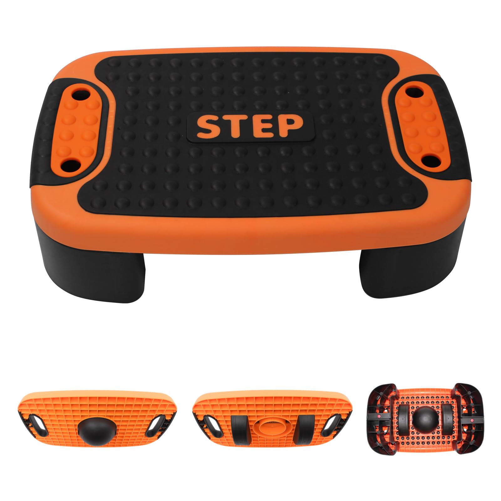 DIKEP 4-in-1 Step Up Platform, Adjustable Aerobic Balance Board, Steppers for Exerciser, Non Slip Multifunctional Stepper Platform Home Gym Workout Equipment