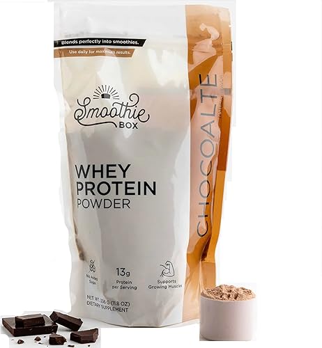 SmoothieBox - Proteína de suero de chocolate (suero de chocolate, 11.8 oz)