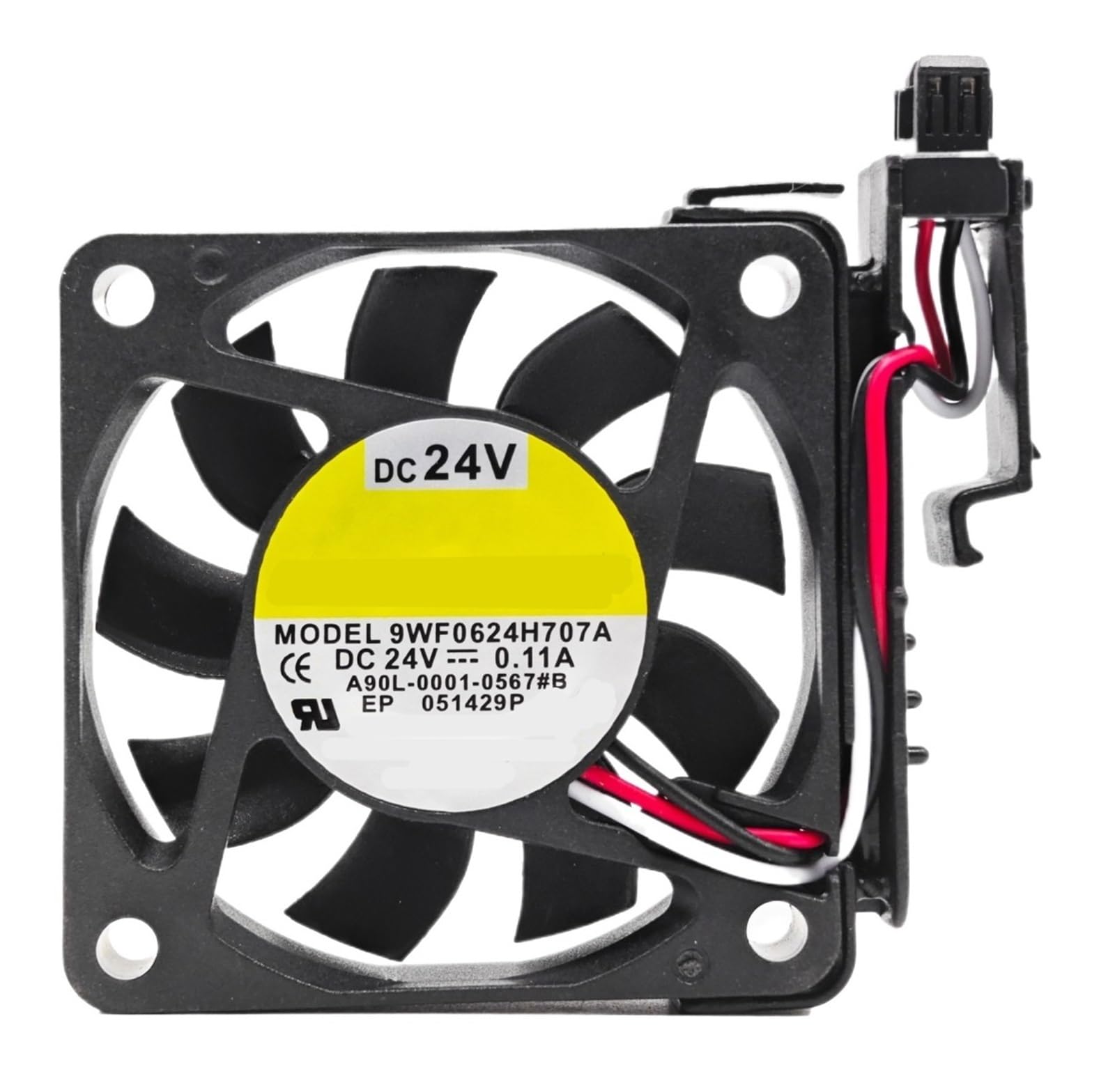 LZIKKGKI 2406VL-05W-B69 9WF0624H707A A90L-0001-0567#B DC 24V 0.10A 6cm 6015 60 * 60 * 15mm Cooling Fan(9WF0624H707A)