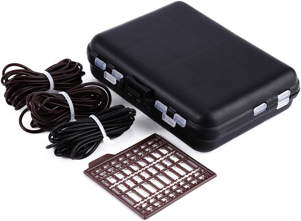 1set Assorted Carp Fishing Accessories with Tackle Box for Hair Rig Set Safty Lead Clips Antitangle