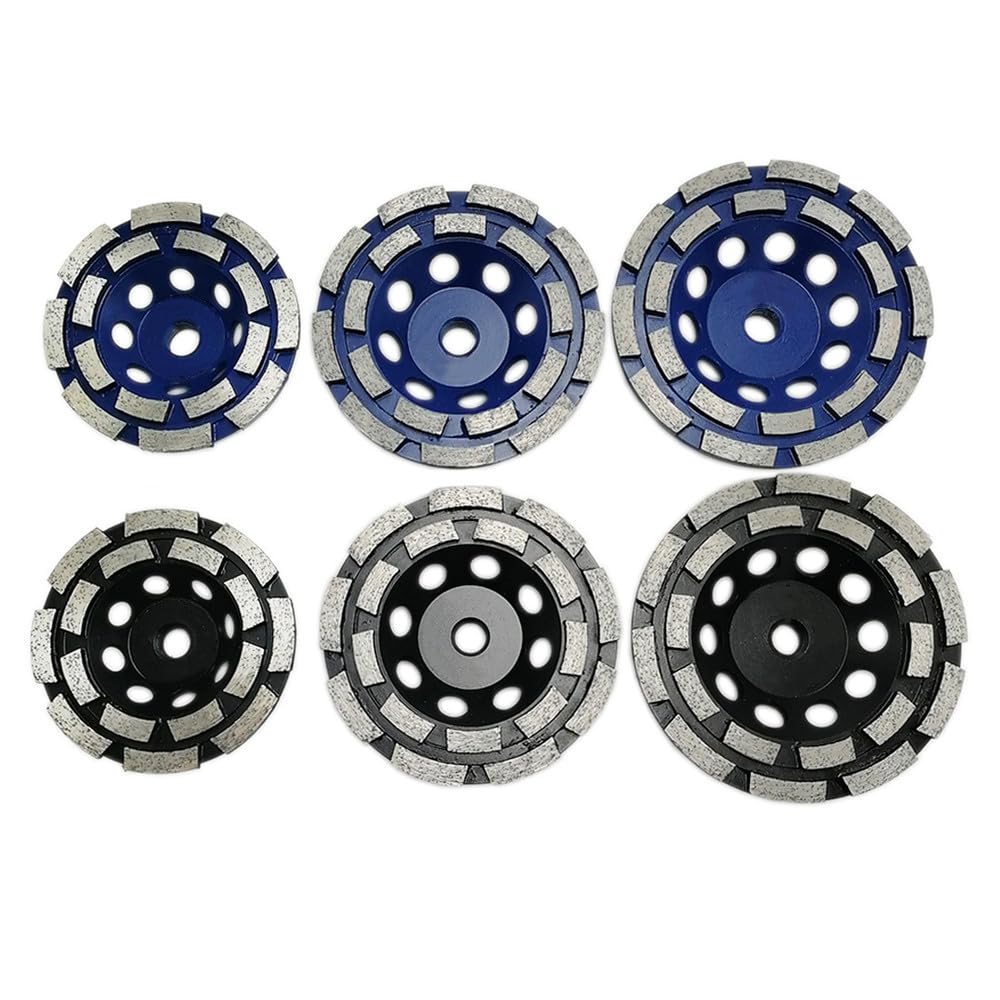 2 szt./opak. 100/115/125/180mm Diamentowe dwurzędowe ściernice garnkowe M14 lub 5/8-11 do betonu, twardego kamienia, granitu, marmuru, 2 szt. 115mm M14,1