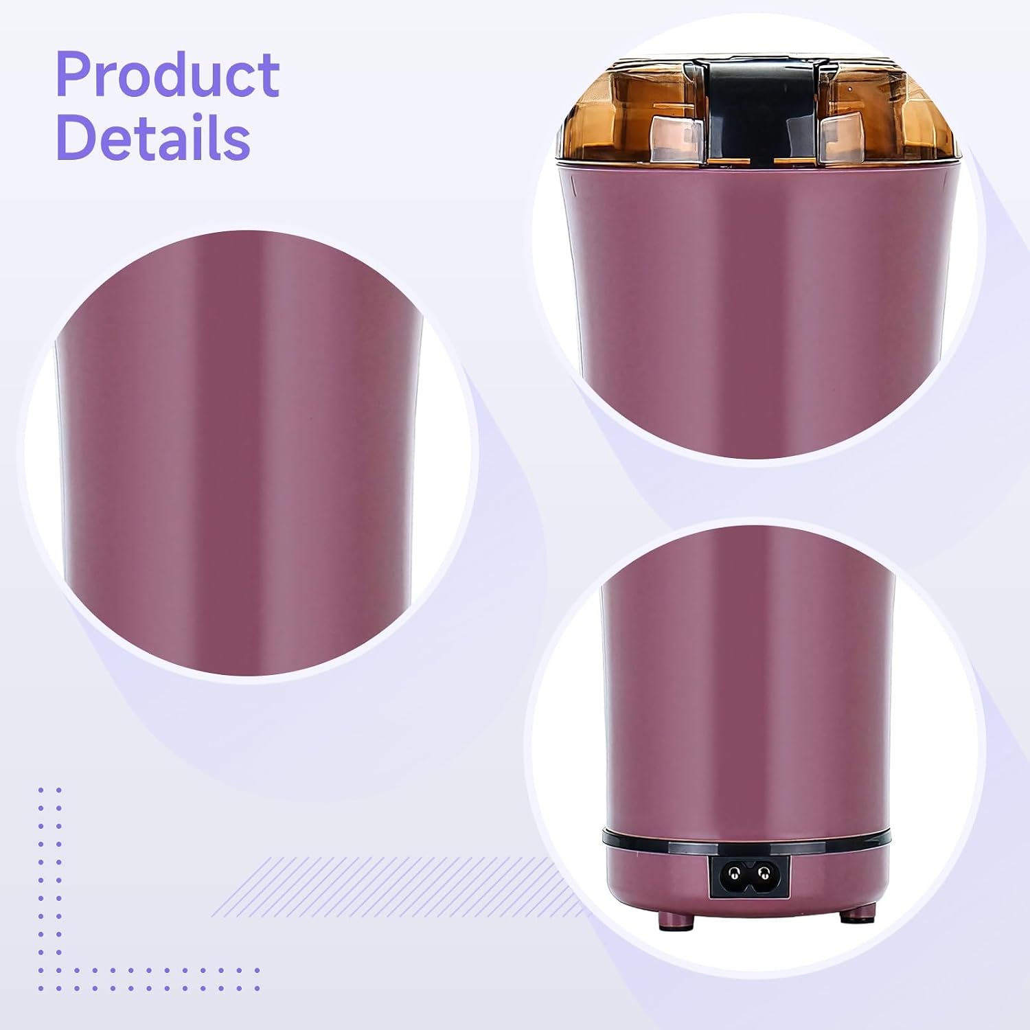 Generic Electric Peanut Butter Grinder, Portable Nut & Spice Mill, Stainless Steel Crusher, Adjustable Grind, Us Plug