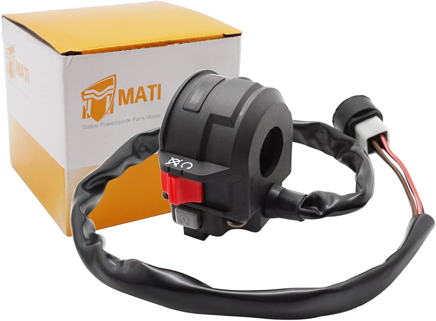 M MATI Handlebar Switch Control Start Stop Kill Button for Yamaha Badger 80 YFM80 1988-1994 2FJ-83975-00-00